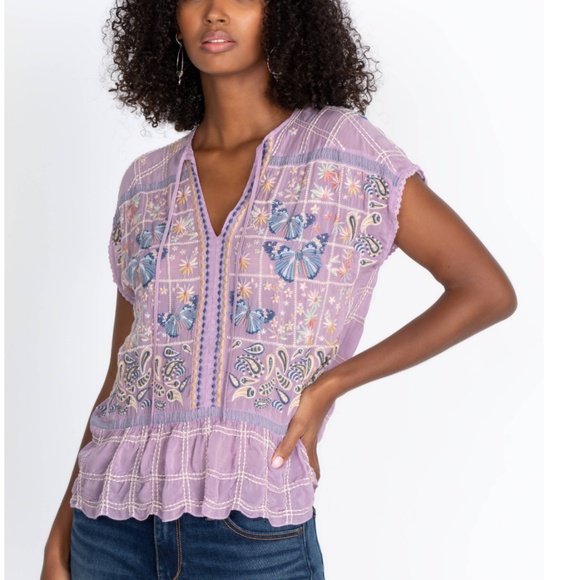 Johnny Was Paise Blouse Size Large - Picture 1 of 13